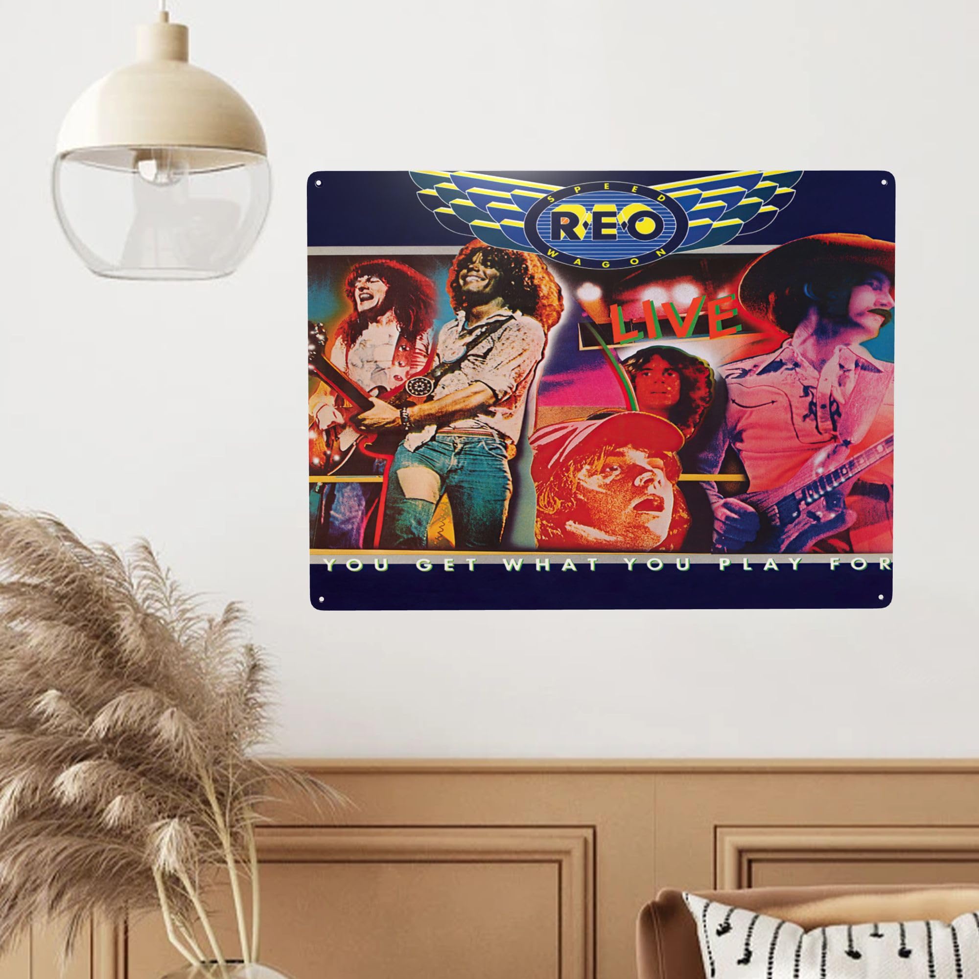 Amazon.com: DRFTGV REO Rock Band Speedwagon Metal Tin Decoration
